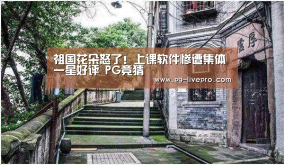 祖国花朵怒了!上课软件惨遭集体一星好评_PG竞猜(图2) PG体育